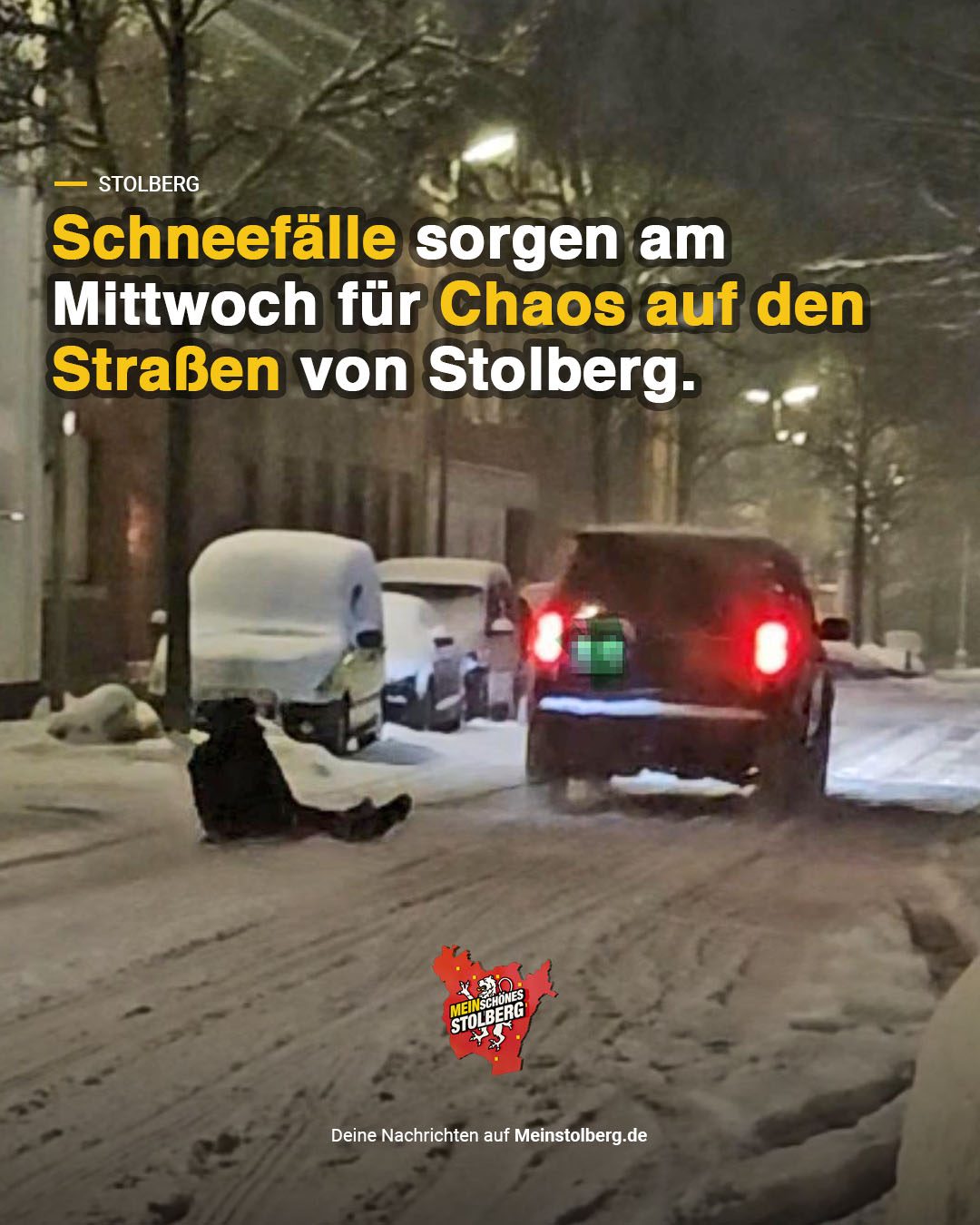 Stolberg Schneef Lle Sorgen Am Mittwoch F R Chaos Auf Den Stra En Von